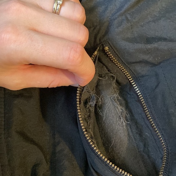 London fog black removable liner hooded coat. - Picture 12 of 15